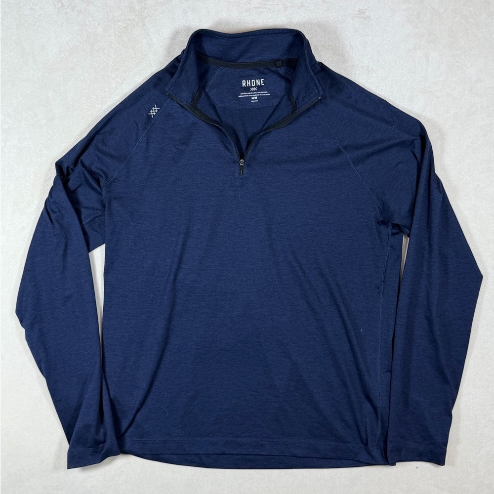 Rhone Size Medium Pullover Performance Cotton Navy Athletic Pullover Lulu